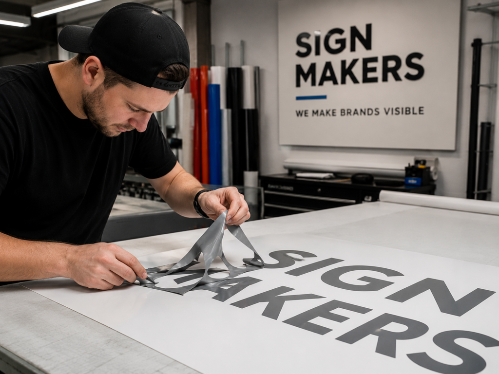 sign-makers’ preparation